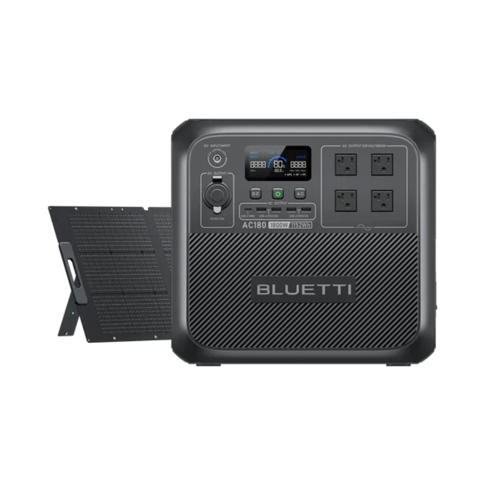 BLUETTI AC180 Solar Portable Power Station 1800W 1152Wh