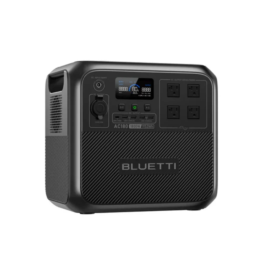 BLUETTI AC180 Solar Portable Power Station 1800W 1152Wh