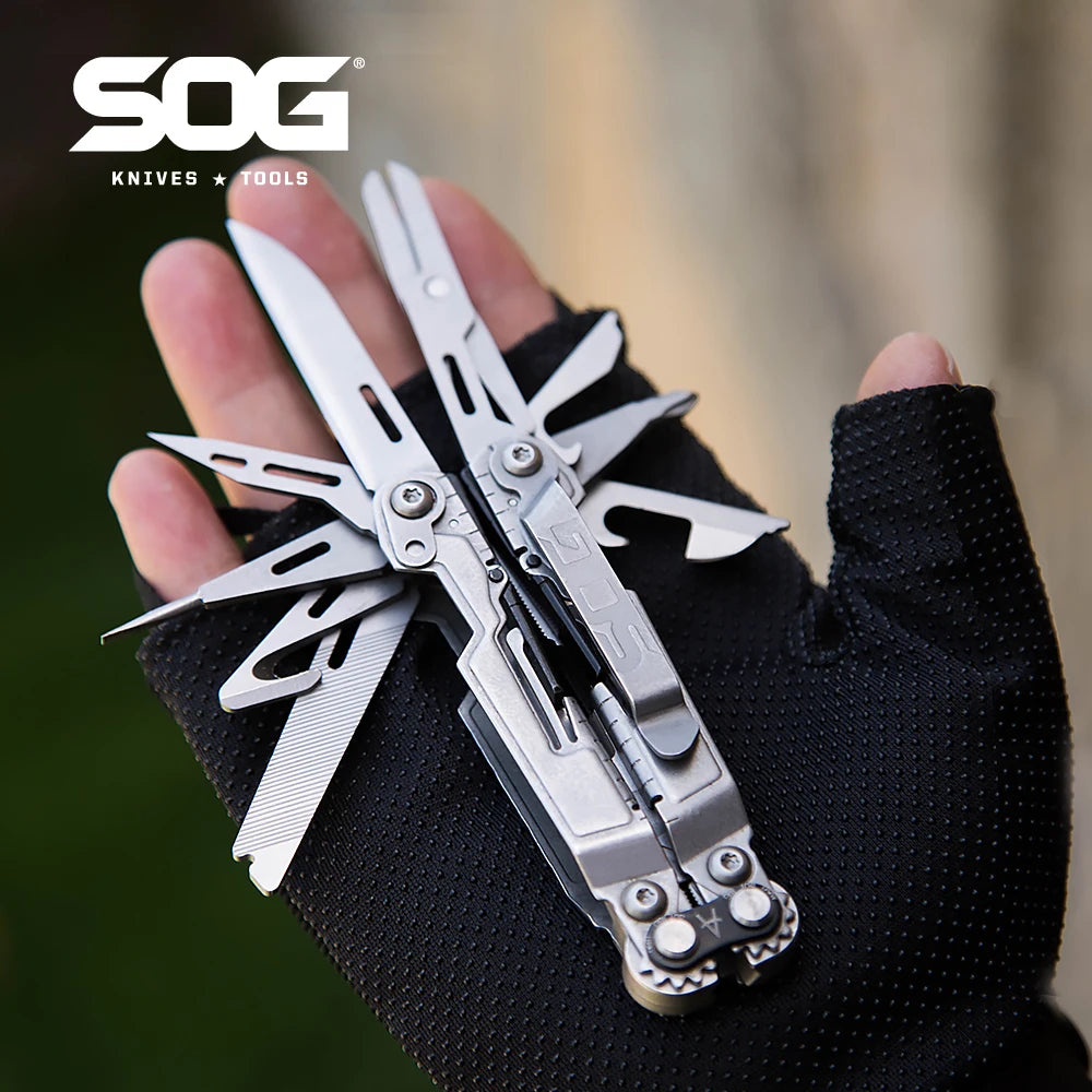 SOG PowerPint 18in1 Tactical Multi Tool Folding Pliers Knife