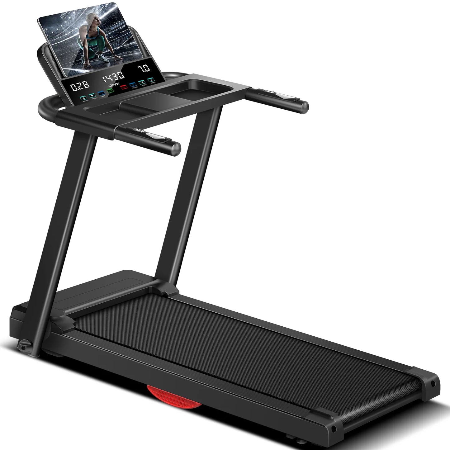 Brushless Foldable Treadmill 3HP Quiet Home 300LB Capacity