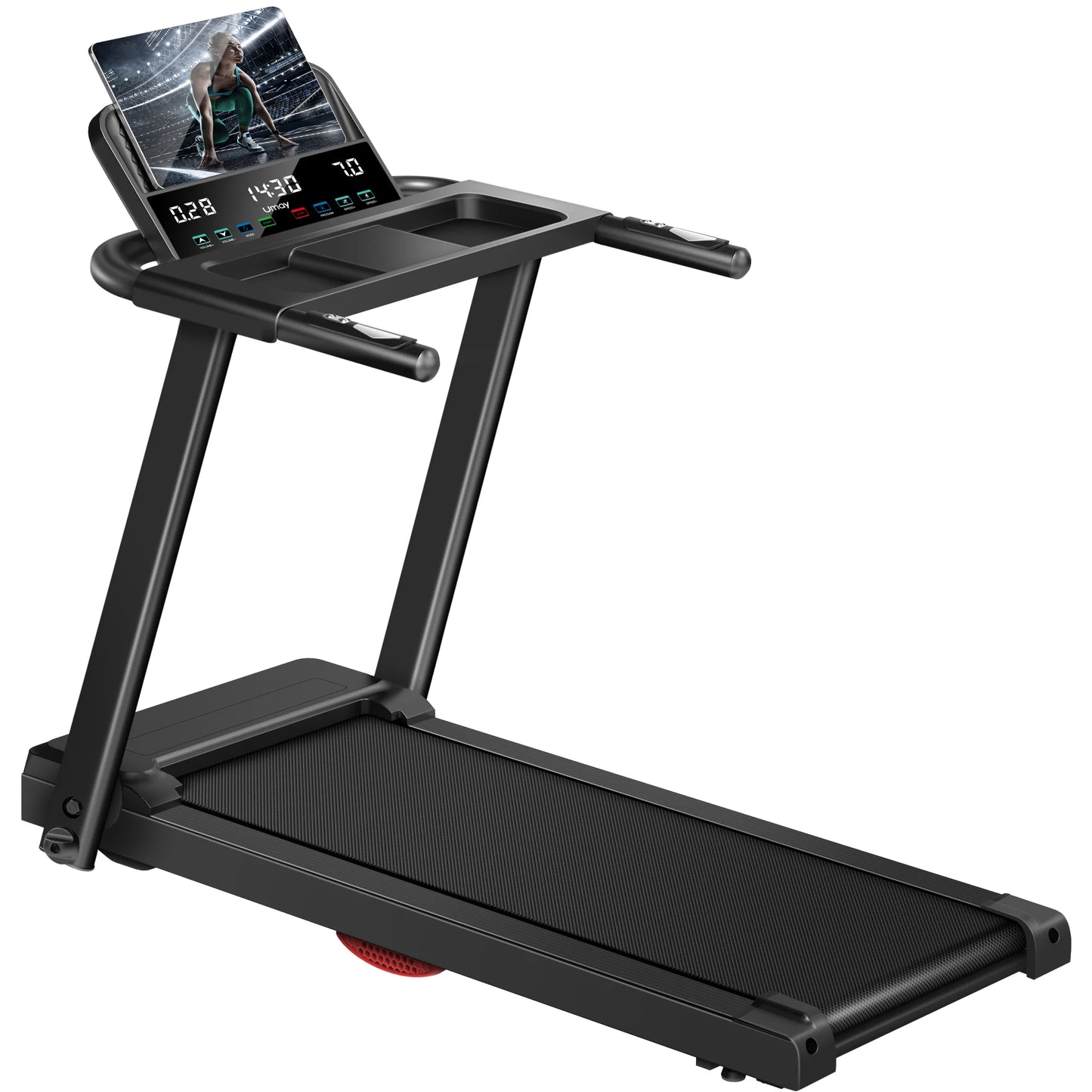 Brushless Foldable Treadmill 3HP Quiet Home 300LB Capacity