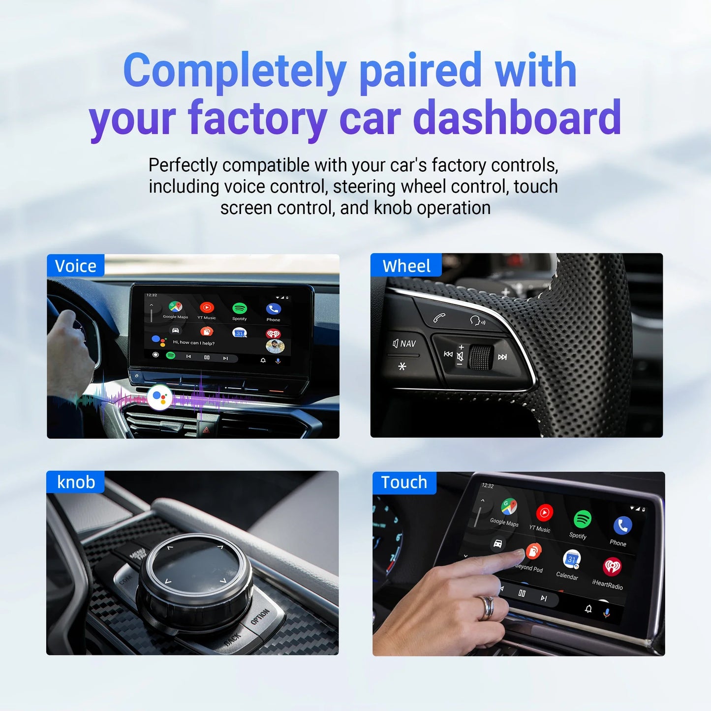 OTTOCAST Play2Video Wireless CarPlay Android Auto Adapter