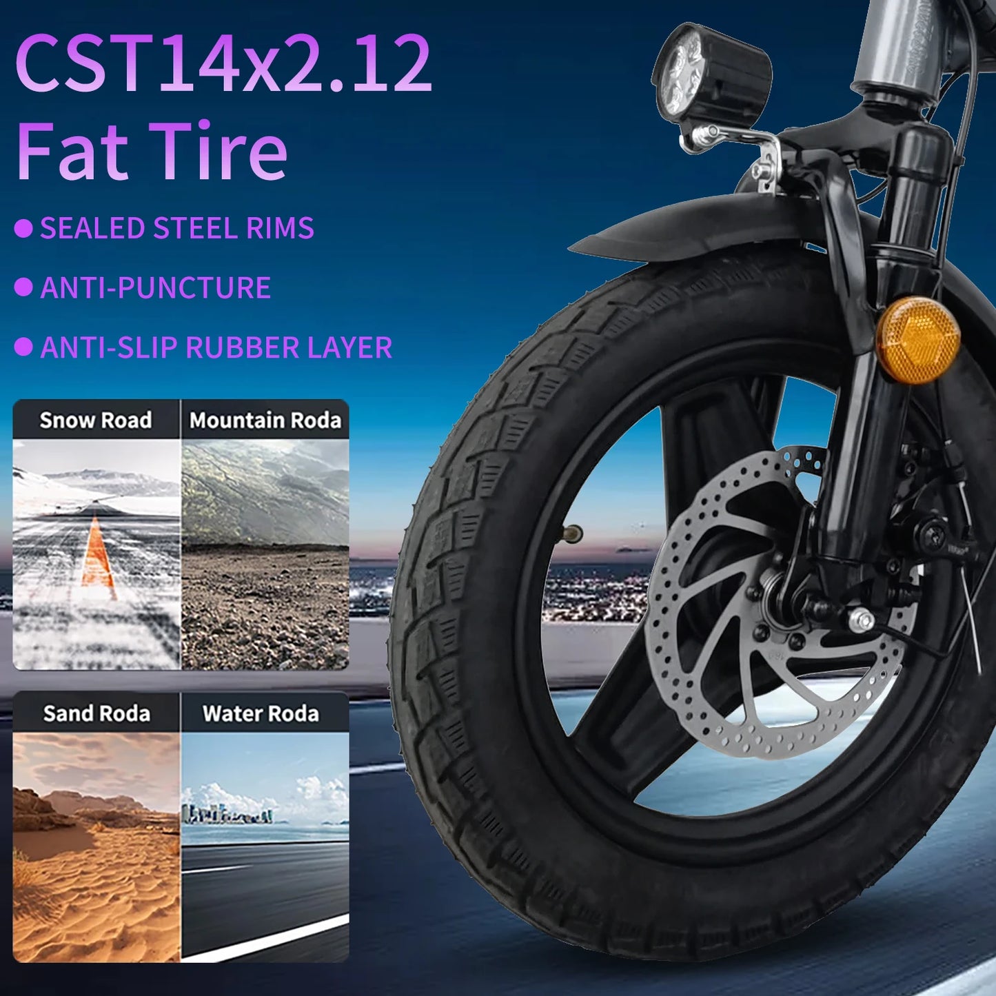 Electric Folding Ebike For Adults 600W 25 MPH Commuter